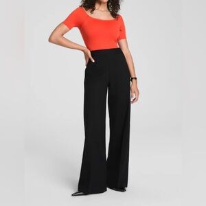 Spanx Black Wide-Leg Women's Pants 1X